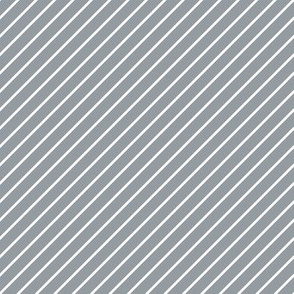 Diagonal Stripes Grey and White and White Pin Stripe Diagonal