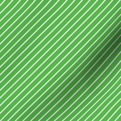 Diagonal Stripes Lime Green and White and White Pin Stripe Diagonal
