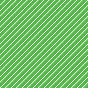 Diagonal Stripes Lime Green and White and White Pin Stripe Diagonal