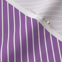 Diagonal Stripes Purple  and White and White Pin Stripe Diagonal