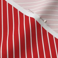 Diagonal Stripes Red and White and White Pin Stripe Diagonal