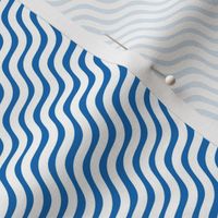 Stripes Blue and White Stripe Wavy Diagonal 