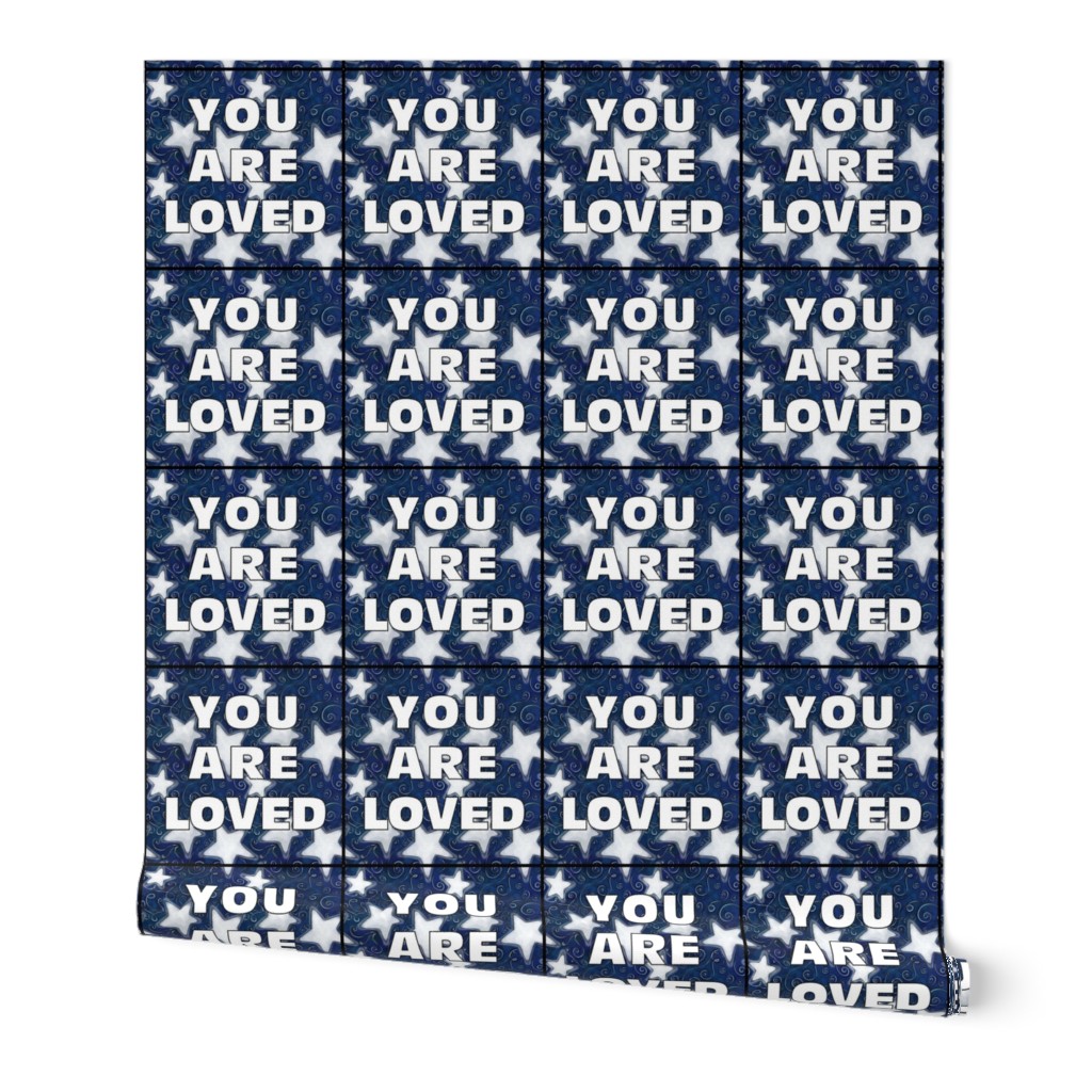 YOU ARE LOVED Patches | Stars on Dark Blue