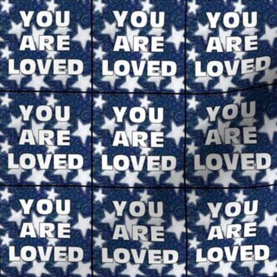 YOU ARE LOVED Patches | Stars on Dark Blue