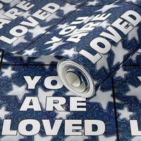 YOU ARE LOVED Patches | Stars on Dark Blue