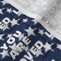 YOU ARE LOVED Patches | Stars on Dark Blue