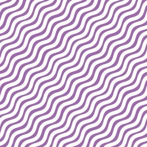 Stripes Purple and White Stripe Wavy Diagonal 