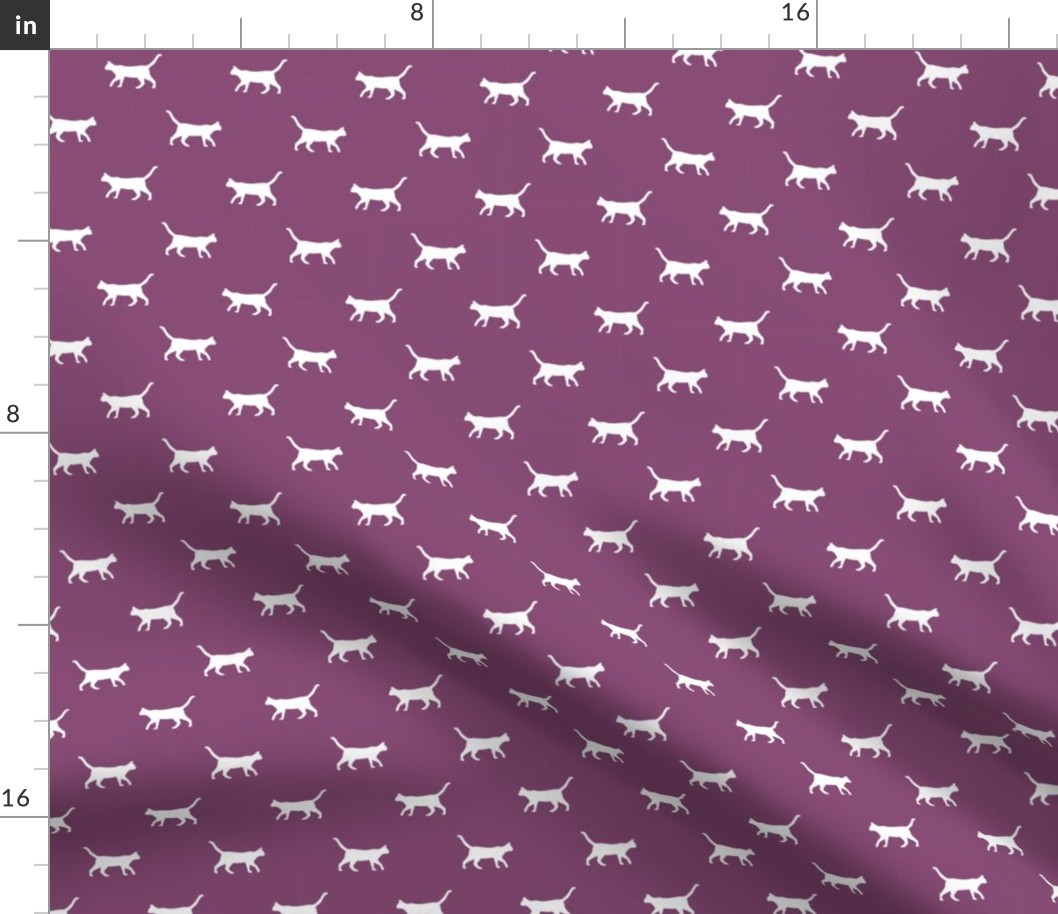 amethyst cat silhouette fabric best cats design kitten fabric cats fabric cat silhouette design