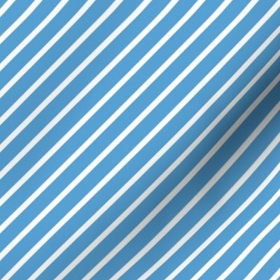 Stripes Light Carolina Blue and White Diagonal Pinstripes Stripe