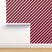 Stripes Garnet and White Diagonal Pinstripes Stripe
