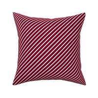 Stripes Garnet and White Diagonal Pinstripes Stripe