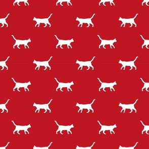 fire red cat silhouette fabric best cats design kitten fabric cats fabric cat silhouette design