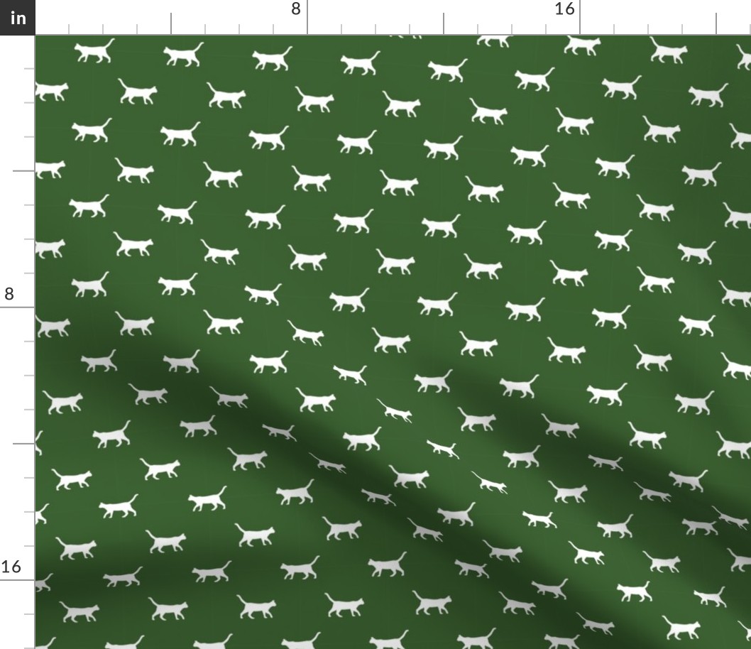 garden green cat silhouette fabric best cats design kitten fabric cats fabric cat silhouette design