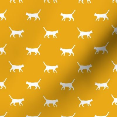 goldenrod cat silhouette fabric best cats design kitten fabric cats fabric cat silhouette design