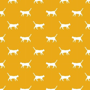 goldenrod cat silhouette fabric best cats design kitten fabric cats fabric cat silhouette design