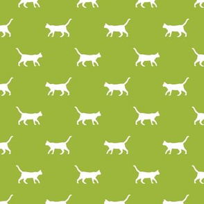 lime green cat silhouette fabric best cats design kitten fabric cats fabric cat silhouette design