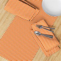 Stripes Orange and White Diagonal Pinstripes Stripe