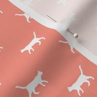 peach cat silhouette fabric best cats design kitten fabric cats fabric cat silhouette design