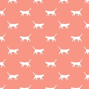 peach cat silhouette fabric best cats design kitten fabric cats fabric cat silhouette design