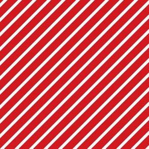 Red and White Diagonal Pinstripes Stripe