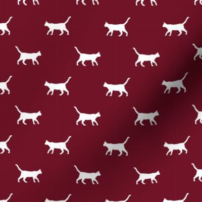 ruby red cat silhouette fabric best cats design kitten fabric cats fabric cat silhouette design