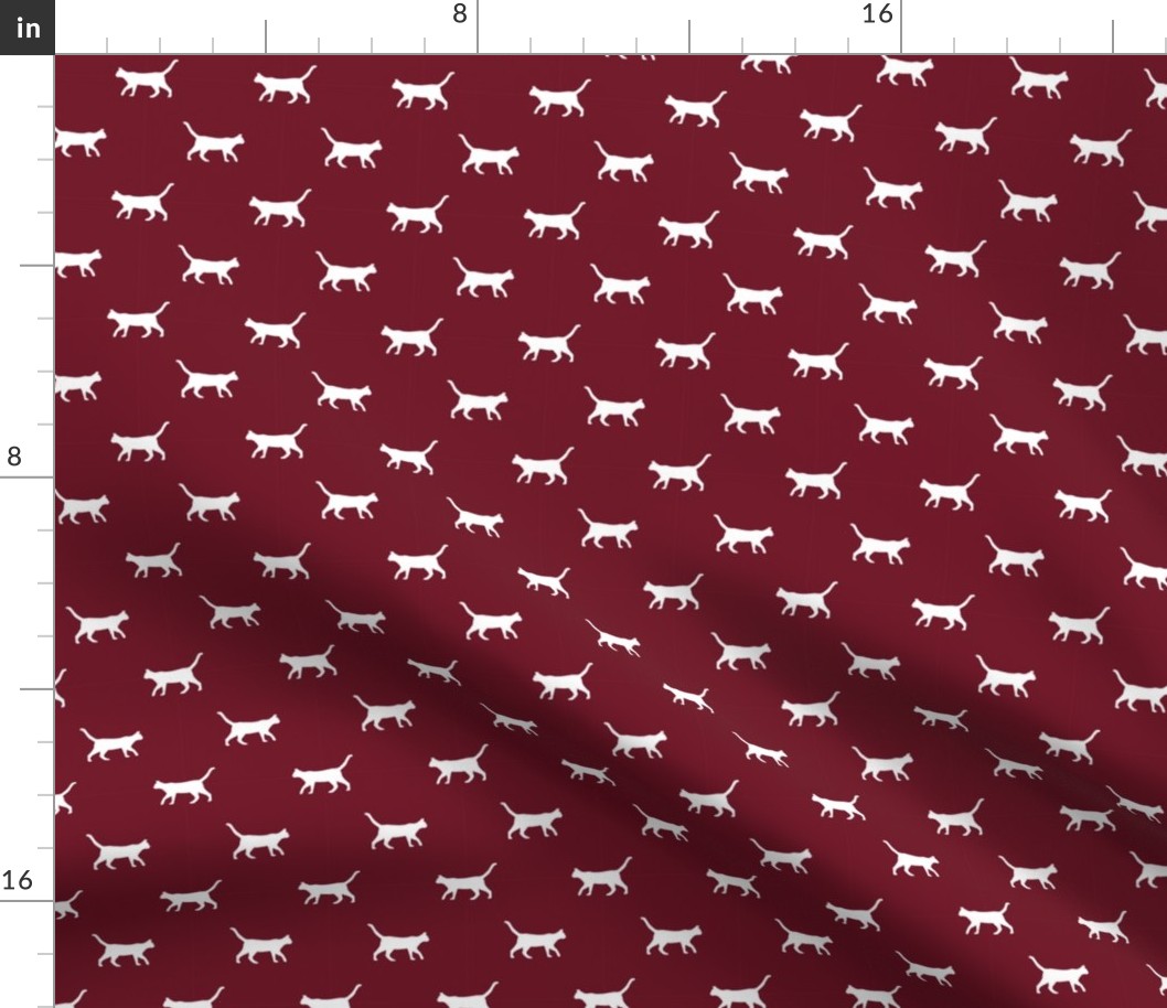 ruby red cat silhouette fabric best cats design kitten fabric cats fabric cat silhouette design