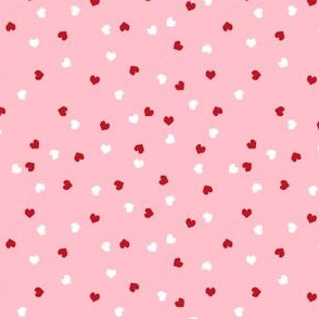 valentines pink and red hearts valentines love fabric