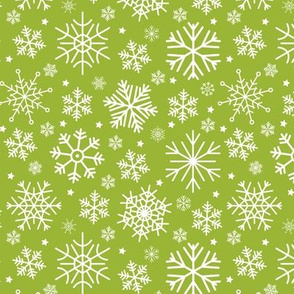 Merry Snowflakes-Green