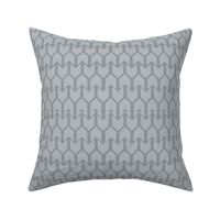  Feathers Arrow Chevron Grey and White