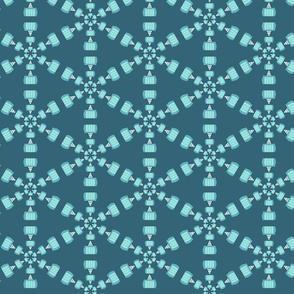 Snow Day Toboggan Snowflake