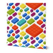 Childrens Plastic Toy blocks 3D Pattern