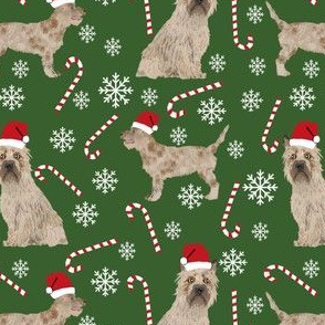 cairn terrier christmas fabric terrier dog dogs fabric cairn terriers garden green