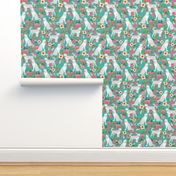 jindo floral fabric jindo dogs fabric dog design