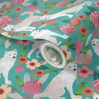 jindo floral fabric jindo dogs fabric dog design