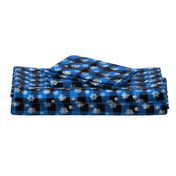 Buffalo Plaid Snowflakes Blue Black