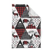 Cheater quilt - buffalo adventure - 12 inches repeat