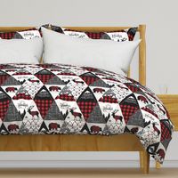 Cheater quilt - buffalo adventure - 12 inches repeat