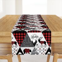 Cheater quilt - buffalo adventure - 12 inches repeat