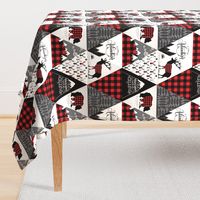 Cheater quilt - buffalo adventure - 12 inches repeat