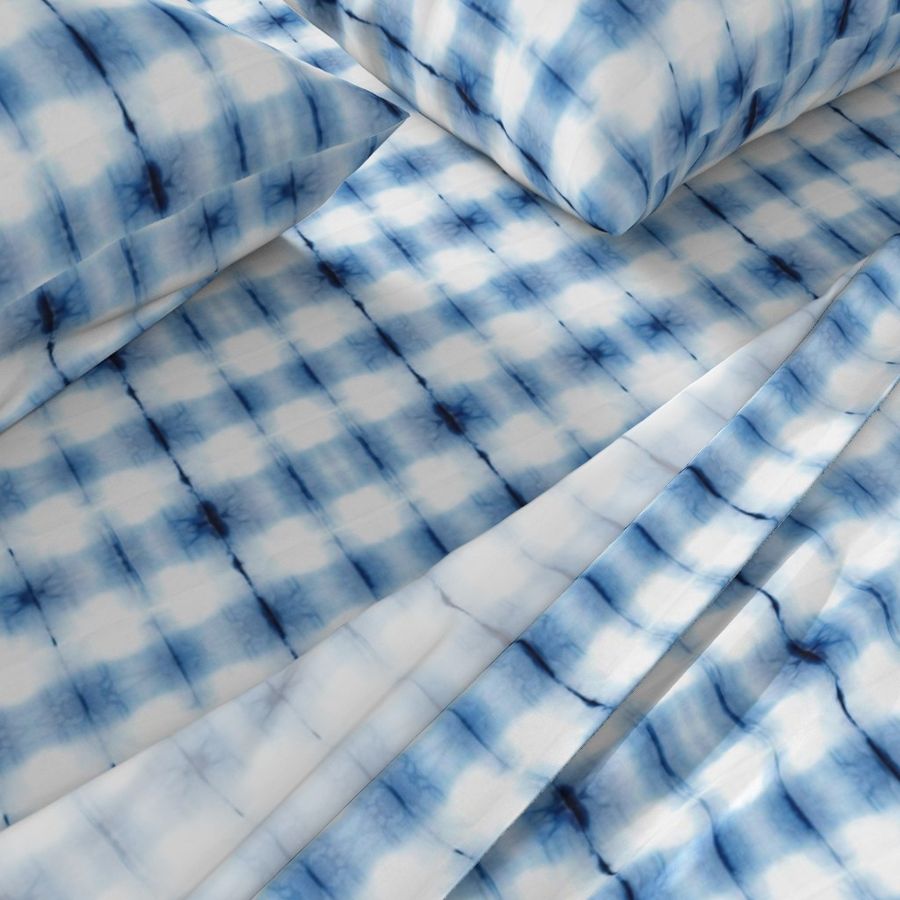 shibori plaid