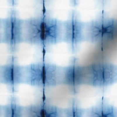 shibori plaid