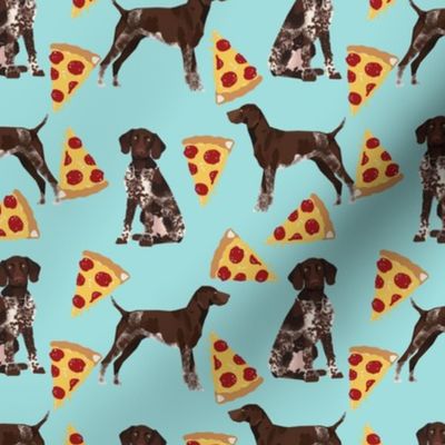 german shorthaired pointer pizza fabric pointer dog design 