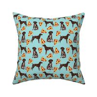 german shorthaired pointer pizza fabric pointer dog design 