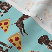 german shorthaired pointer pizza fabric pointer dog design 