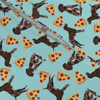 german shorthaired pointer pizza fabric pointer dog design 