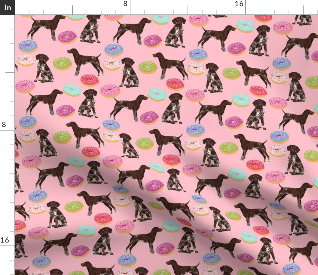 german shorthaired pointer donuts fabric cute donuts and dog design best dogs fabric