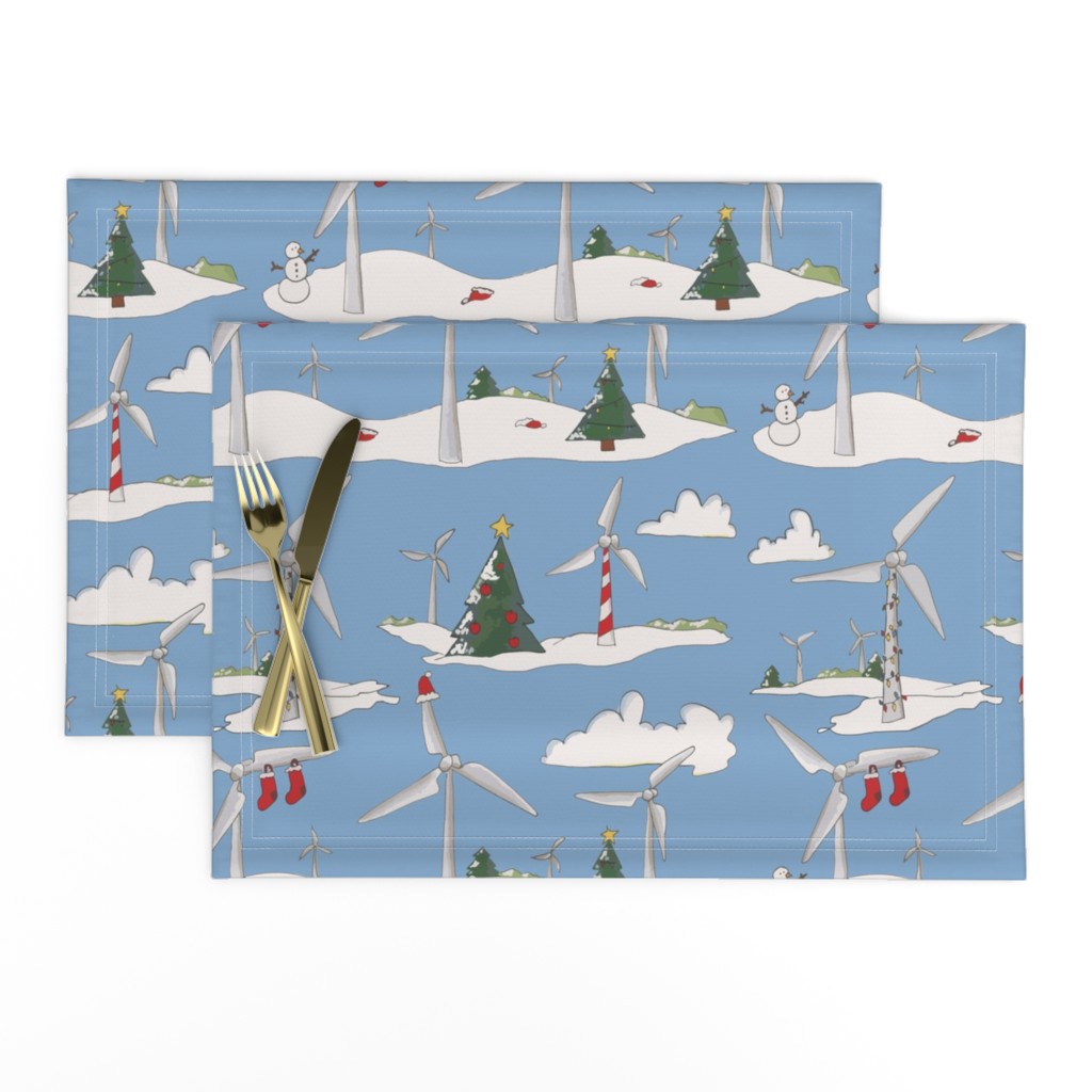 Wind Turbines Celebrate Christmas