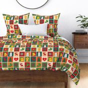 christmas cheater quilt