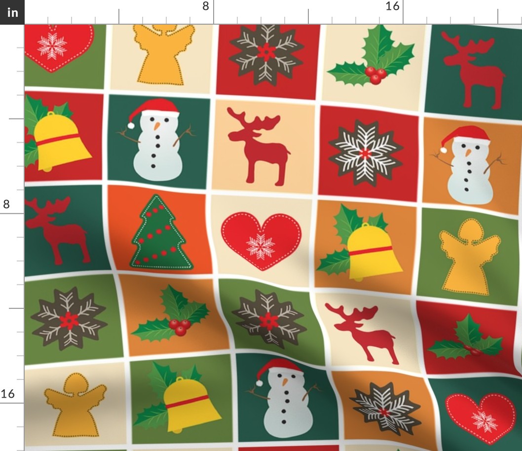 christmas cheater quilt