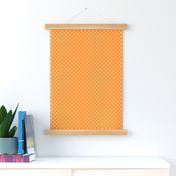 Polka Dot - White on Orange